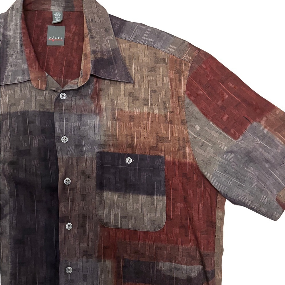 Haupt Men's Multicolor Patchwork Shirt - Picture 2 of 4